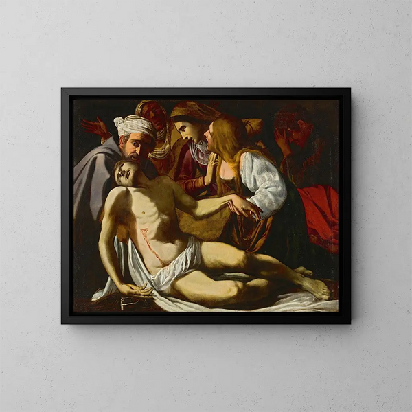 La Lamentation - Ecole de Rome — indrammet kunstværk på væggen