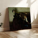 Reproduktion af maleriet Romantic par sidder ved klaveret - Dean Cornwell