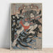 Reproduktion af maleriet Rori Hakuchō Chōjun (fra serien De 108 helte fra romanen Shui Hu Zhuan) - Utagawa Kuniyoshi