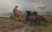 et ghillie og to Shetland-ponyer i et tåget landskab - Rosa Bonheur — visning af kunstværket
