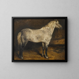 Rosa Bonheur - A dapple grey horse.webp