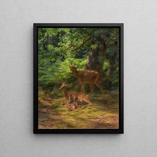 Hjorte og dådyr i hvile - Rosa Bonheur