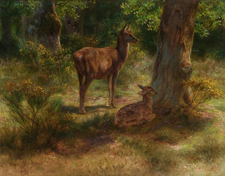 Rosa Bonheur - Les Cerfs Et Les Fauves Dans Un Bois.webp