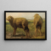 Moutons dans un pré - Rosa Bonheur — indrammet kunstværk på væggen