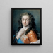 Louis XV af Frankrig 1710-1774 som Dauphin - Rosalba Carriera — indrammet kunstværk på væggen