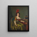 Portrait af en dame - Rose-Adélaïde Ducreux — indrammet kunstværk på væggen