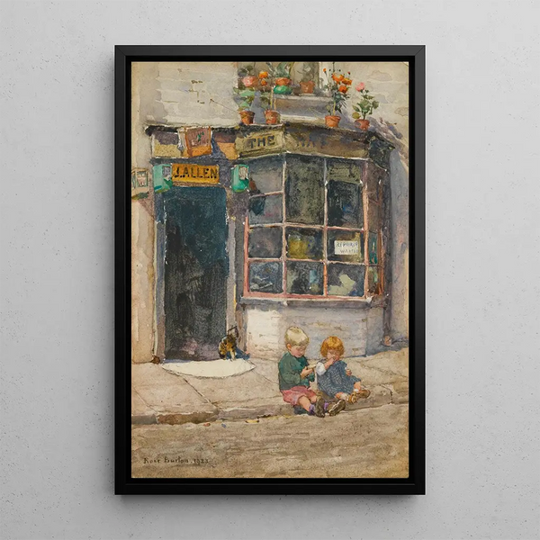 Atelier de cordonniers à Lancelot Place, Knightsbridge - Rose Barton — indrammet kunstværk på væggen