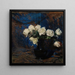 Roses blanches - Léon Wyczkowski — indrammet kunstværk på væggen
