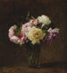 Reproduktion af maleriet Roser i en vase - Henri Fantin-Latour