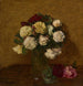 Reproduktion af maleriet Roser i en vase - Henri Fantin-Latour