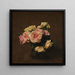 Reproduktion af maleriet Roser i en krystalvase - Henri Fantin-Latour