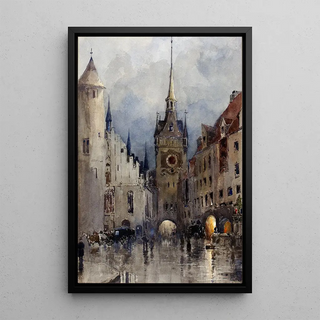 Ross Sterling Turner - Street Scene in Munich.webp