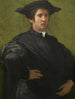 Portrait af en mand - Rosso Fiorentino — visning af kunstværket