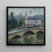 Rouen le pont Corneille - Gustave Loiseau — indrammet kunstværk på væggen