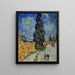 Reproduktion af maleriet Vej med en cypres og en stjerne - Vincent van Gogh