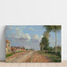 Reproduktion af maleriet af Route de Versailles, Rocquencourt - Camille Pissarro