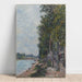 Reproduktion af maleriet "Route le long de la Seine à Saint-Mammès" - Alfred Sisley