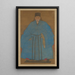 Portrait af kunstnerens oldefar Yizhai i en alder af femogfirs år - Ruan Zude — visning af kunstværket