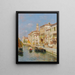 Canal à Venise - Rubens Santoro — indrammet kunstværk på væggen