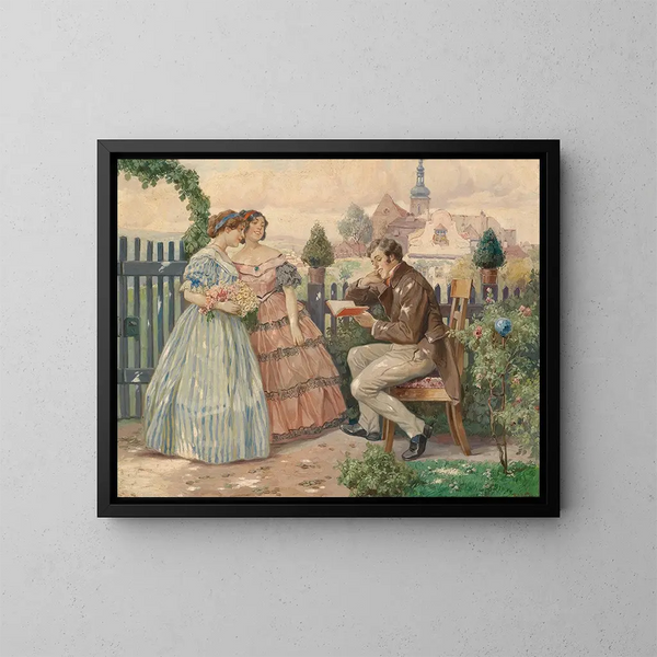 Le Liseur - Rudolf Alfred Höger — indrammet kunstværk på væggen