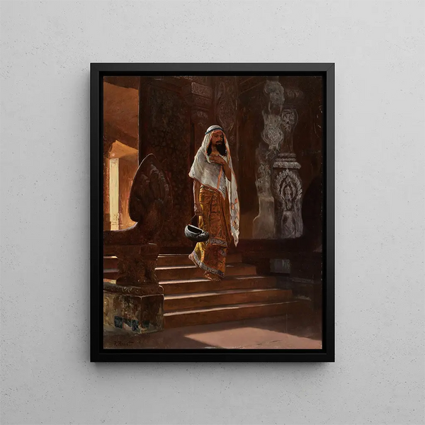 En dervisch - Rudolf Ernst — indrammet kunstværk på væggen