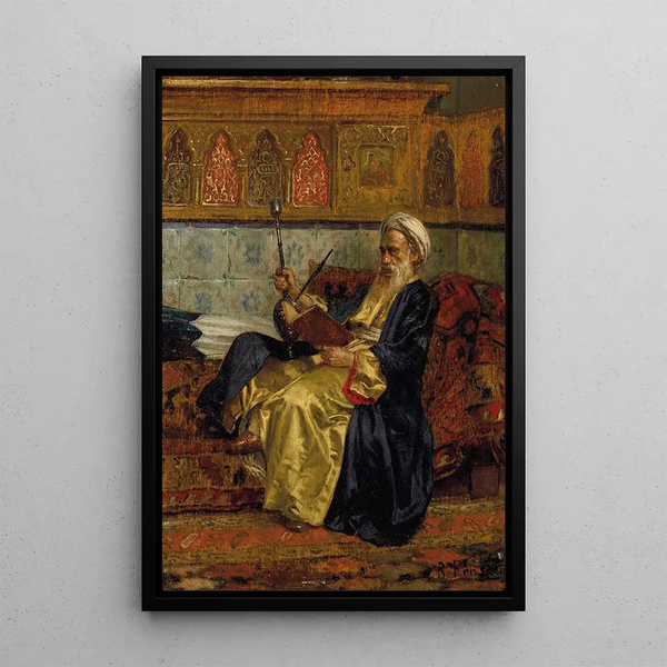 En lærde arabisk - Rudolf Ernst — indrammet kunstværk på væggen