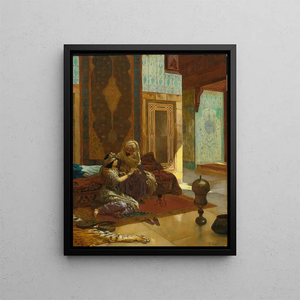Le favori - Rudolf Ernst — indrammet kunstværk på væggen