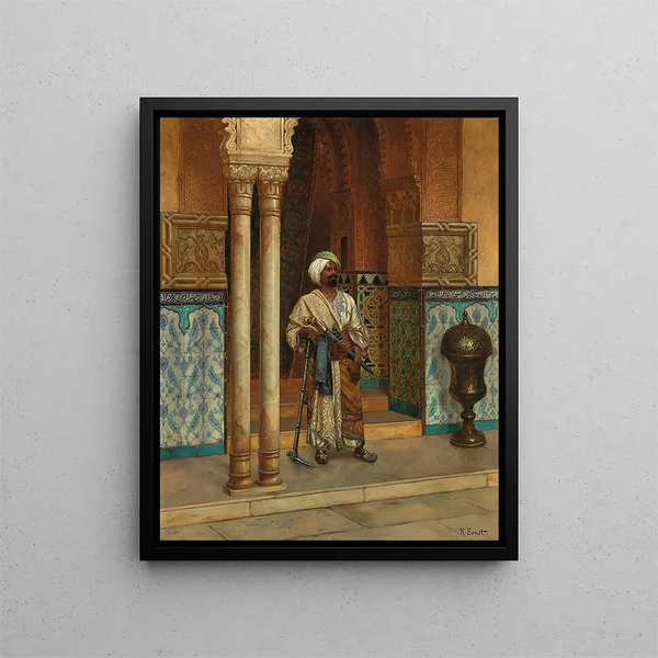 La garde du palais - Rudolf Ernst — indrammet kunstværk på væggen