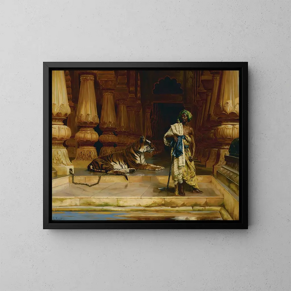 Les gardes du palais - Rudolf Ernst — indrammet kunstværk på væggen