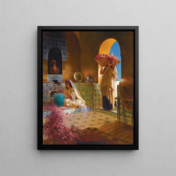 Les parfumeurs - Rudolf Ernst — indrammet kunstværk på væggen