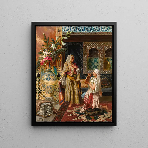 Le favori - Rudolf Ernst — indrammet kunstværk på væggen