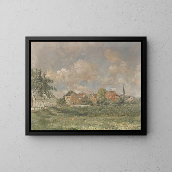 Vue de Wedel - Rudolf Hückner — indrammet kunstværk på væggen