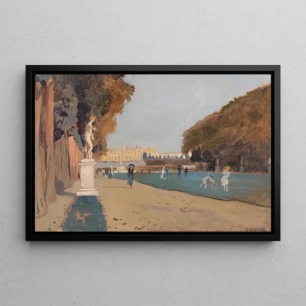 Rudolf Hellwag - Walking in the Palace Grounds.webp