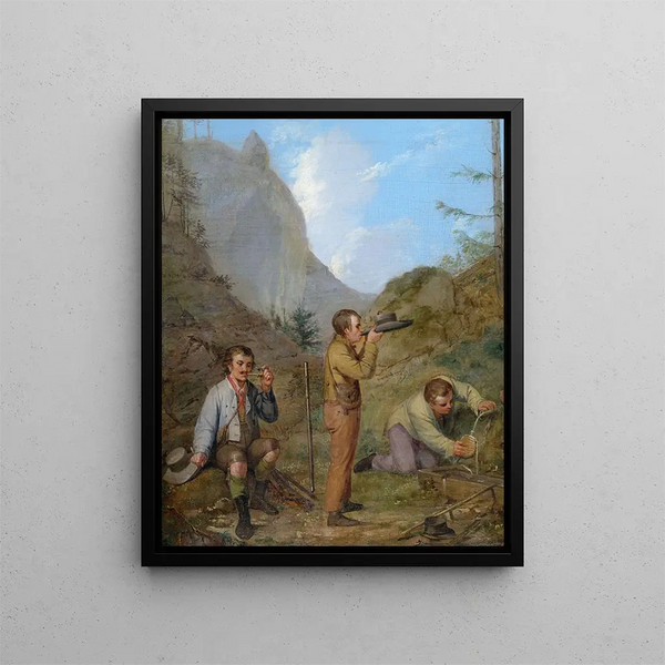 Rudolf Swoboda - Herren Purgstall bey der Rast.webp