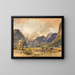 Lac de Hallstatt - Rudolf von Alt — indrammet kunstværk på væggen
