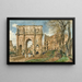 L'Arc de Constantin og Colosseum i Rom - Rudolf von Alt — indrammet kunstværk på væggen