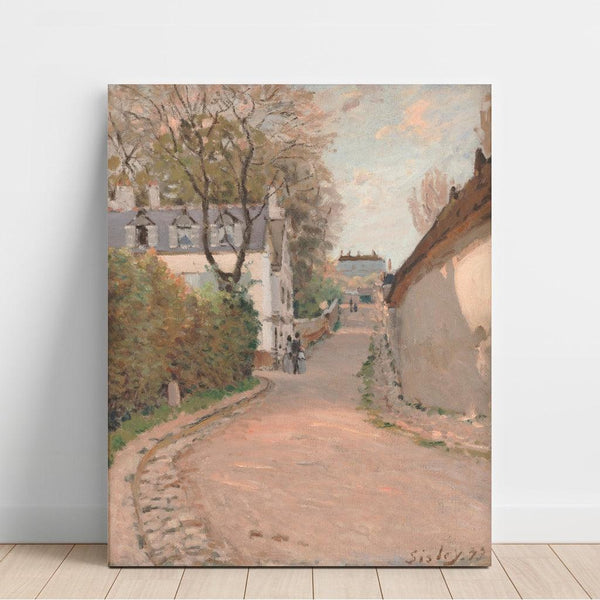 Reproduktion af maleriet Rue à Ville-d'Avray - Alfred Sisley