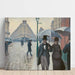 Reproduktion af maleriet Rue de Paris, regnvejr - Gustave Caillebotte