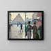 Reproduktion af maleriet Rue de Paris, regnvejr - Gustave Caillebotte