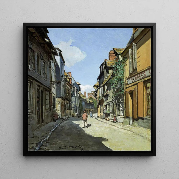 Reproduktion af maleriet Rue de la Bavole, Honfleur - Claude Monet