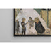 Reproduktion af maleriet Rue enneigée med børn, der leger - Pierre Bonnard