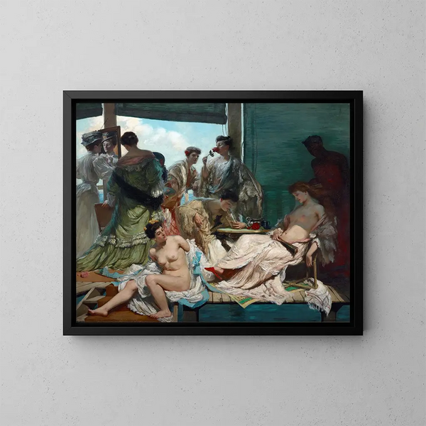 L'été - Rupert Bunny — indrammet kunstværk på væggen