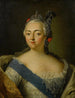 Portrait af Elizabeth Petrovna - Russisk skole — visning af kunstværket