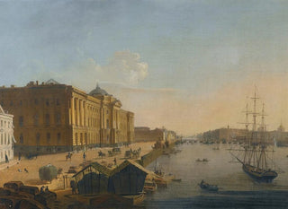 Russian School - View Of The Imperial Academy Of Arts St Petersburg.webp