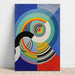 Reproduktion af maleriet Rytme nr. 2 - Robert Delaunay