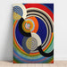 Reproduktion af maleriet Rytme nr. 3 - Robert Delaunay
