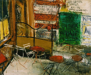 Saeki Yz - Caf Terrace with Posters.webp