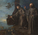 Saint Antoine, der prædiker for fiskene - Francisco Herrera den Ældre — visning af kunstværket