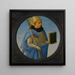 Saint Augustin - Bartolomeo di Giovanni — indrammet kunstværk på væggen