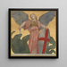 Saint Michel terrassant dragen - Jules Elie Delaunay — indrammet kunstværk på væggen